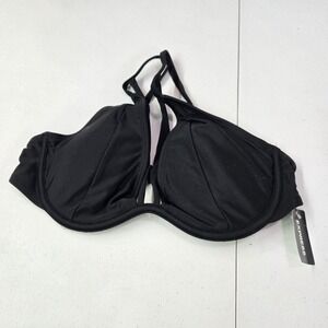 Express Women Swimwear Medium Black‎ Bikini Underwire Adjustable Straps NWT
